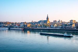 Panorma von Nijmegen, die ältesten Stadt der Niederlande