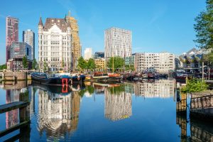 Foto Hafenansicht von Rotterdam
